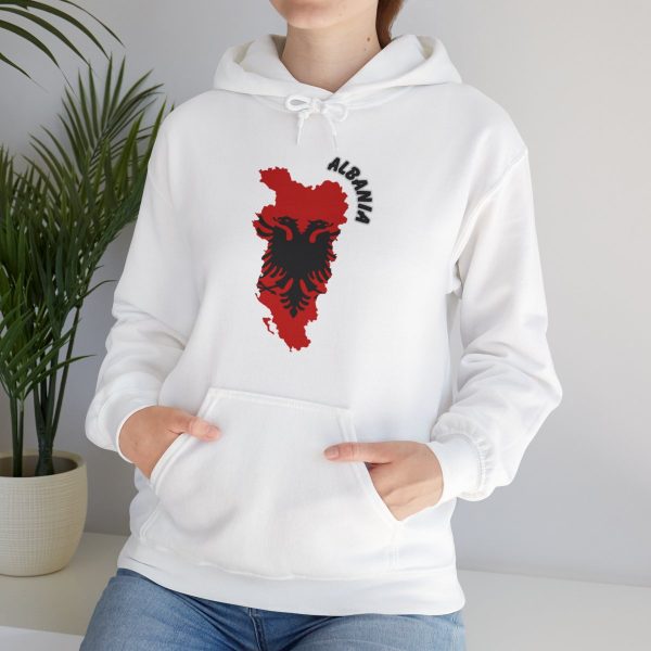 Albanian Map and Eagle Unisex Heavy Blend™ Hooded Sweatshirt - Image 10