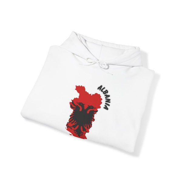 Albanian Map and Eagle Unisex Heavy Blend™ Hooded Sweatshirt - Image 4