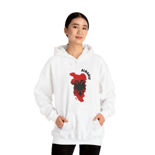Albanian Map and Eagle Unisex Heavy Blend™ Hooded Sweatshirt - Image 6
