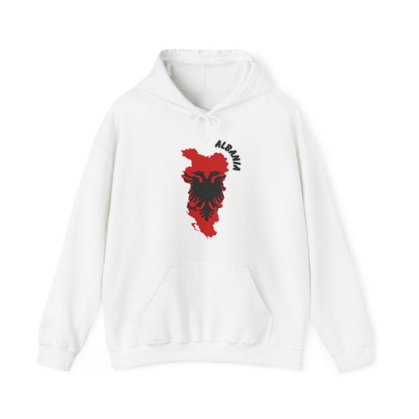 Albanian Map and Eagle Unisex Heavy Blend™ Hooded Sweatshirt