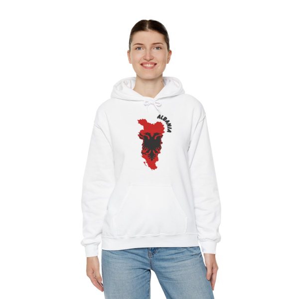 Albanian Map and Eagle Unisex Heavy Blend™ Hooded Sweatshirt - Image 7