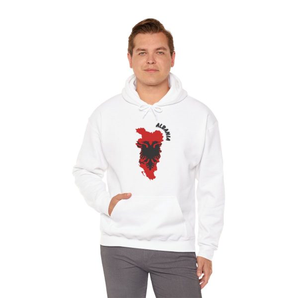 Albanian Map and Eagle Unisex Heavy Blend™ Hooded Sweatshirt - Image 8
