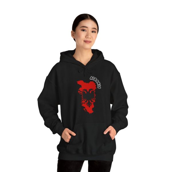Albanian Map and Eagle Unisex Heavy Blend™ Hooded Sweatshirt - Image 14