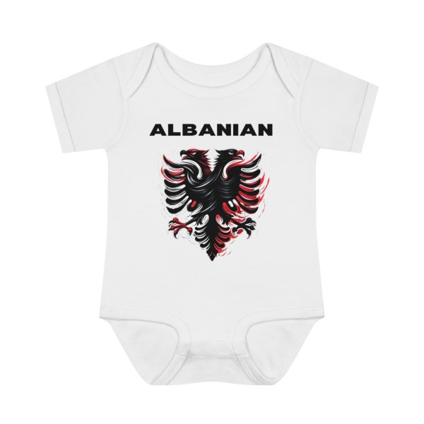 Albanian Eagle Infant Baby Rib Bodysuit