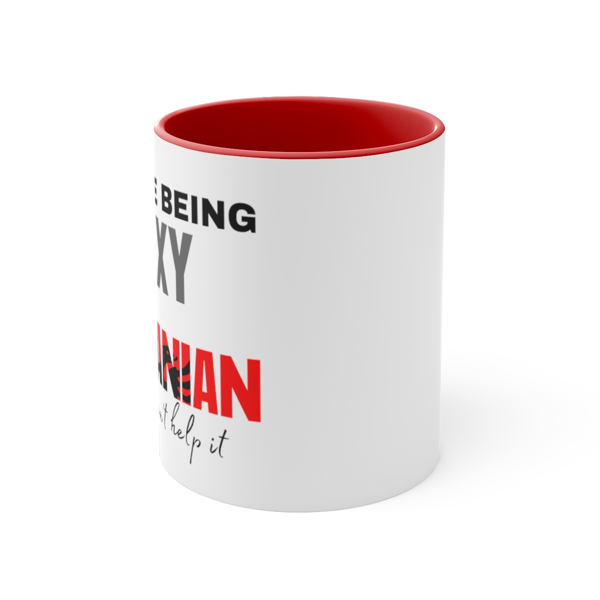 I hate being sexy – Accent Coffee Mug, 11oz