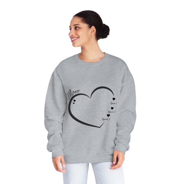 Custom 'Mom' Heart Sweatshirt - Personalized with Your Children's Names - Image 24