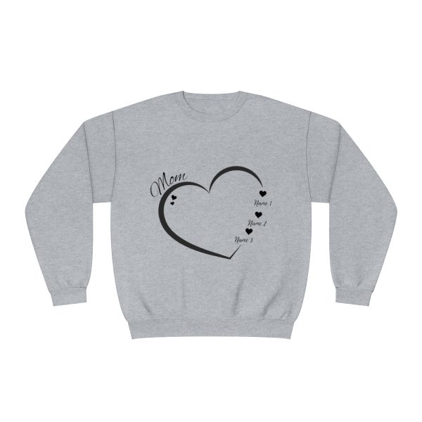 Custom 'Mom' Heart Sweatshirt - Personalized with Your Children's Names - Image 21