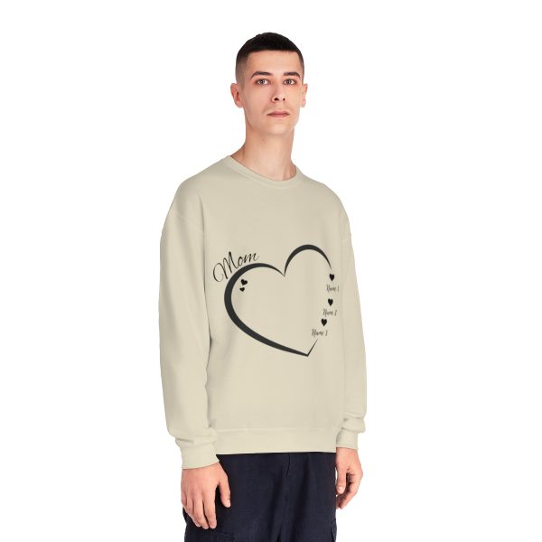 Custom 'Mom' Heart Sweatshirt - Personalized with Your Children's Names - Image 3