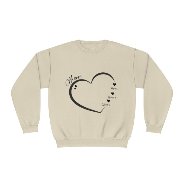 Custom 'Mom' Heart Sweatshirt - Personalized with Your Children's Names