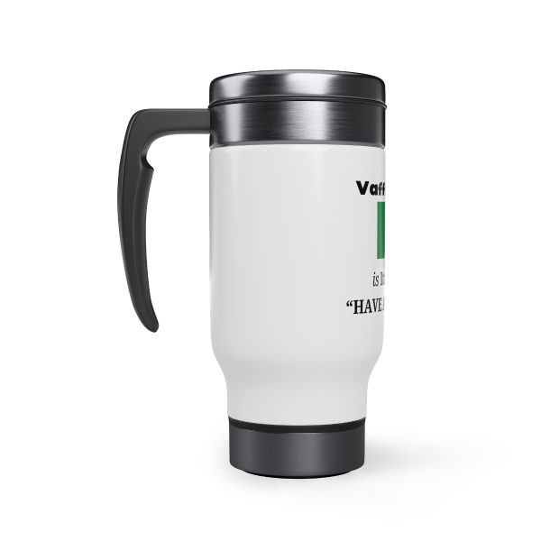 Funny Italian Stainless Steel Travel Mug with Handle, 14oz - Image 3
