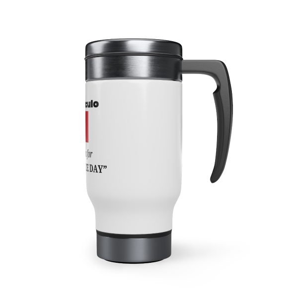 Funny Italian Stainless Steel Travel Mug with Handle, 14oz - Image 4