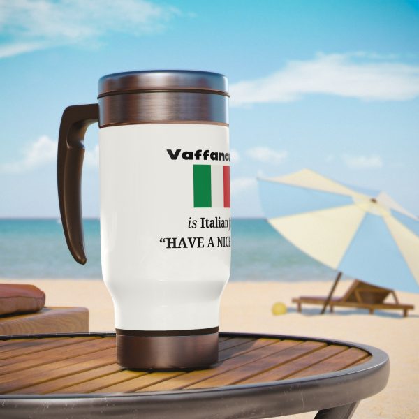 Funny Italian Stainless Steel Travel Mug with Handle, 14oz - Image 6
