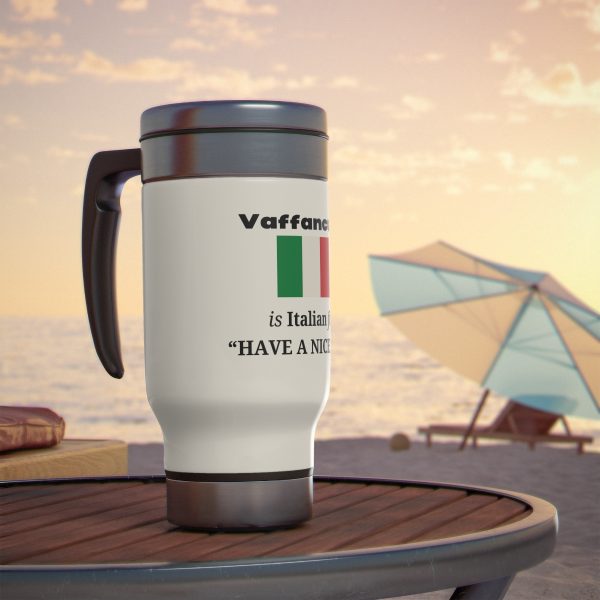 Funny Italian Stainless Steel Travel Mug with Handle, 14oz - Image 7