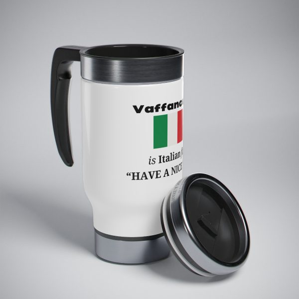 Funny Italian Stainless Steel Travel Mug with Handle, 14oz - Image 8