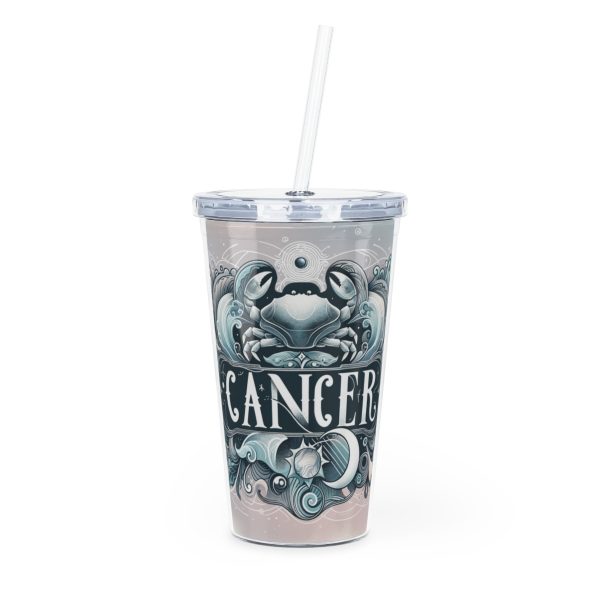 Zodiac Tumbler with Straw 20oz Plastic Astrology Tumbler - Image 6