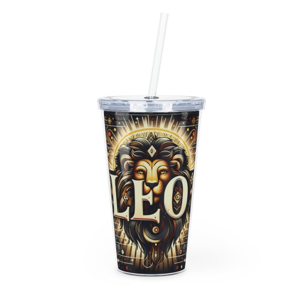 Zodiac Tumbler with Straw 20oz Plastic Astrology Tumbler - Image 8