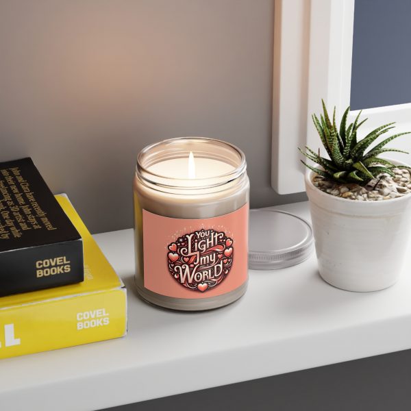 You Light My World - Valentine's Day Scented Candles, 9oz - Image 2