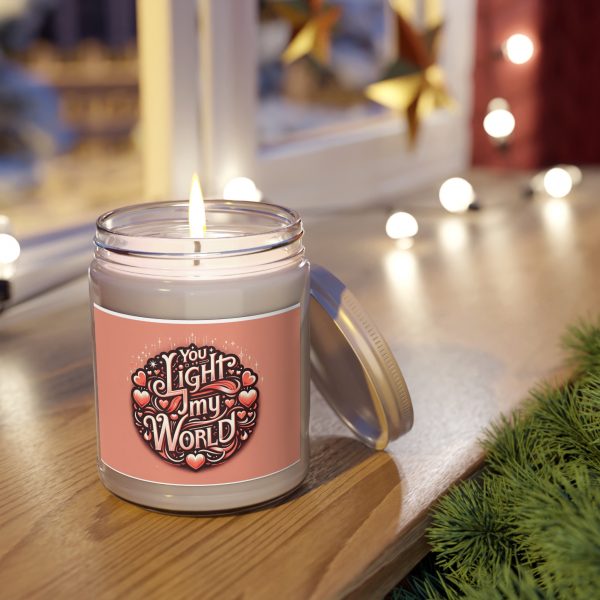You Light My World - Valentine's Day Scented Candles, 9oz - Image 3