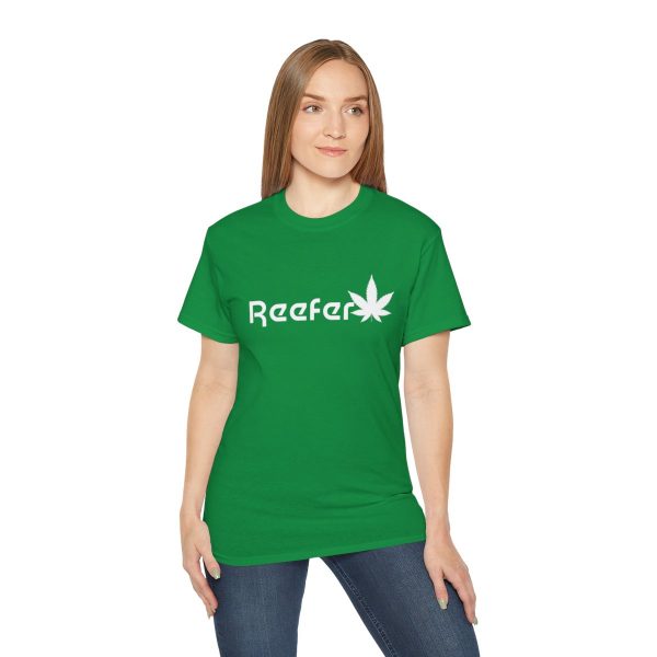 Reefer Revival - Classic Unisex Cotton Tee with Iconic Leaf Design - Image 71