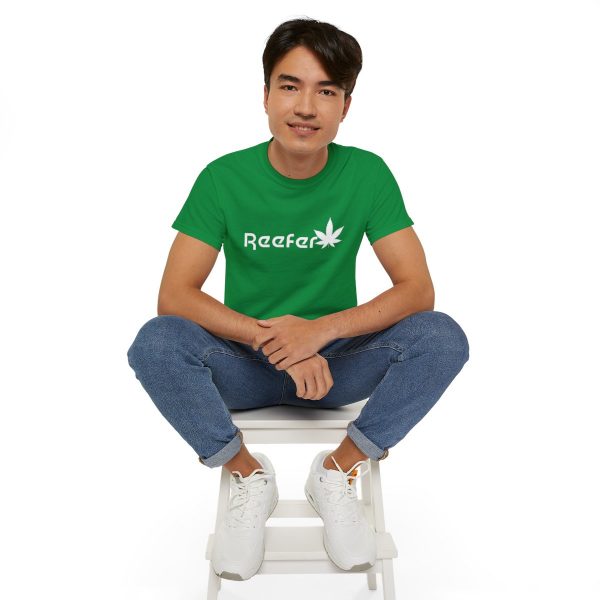 Reefer Revival - Classic Unisex Cotton Tee with Iconic Leaf Design - Image 75