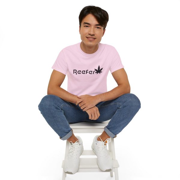 Reefer Revival - Classic Unisex Cotton Tee with Iconic Leaf Design - Image 119