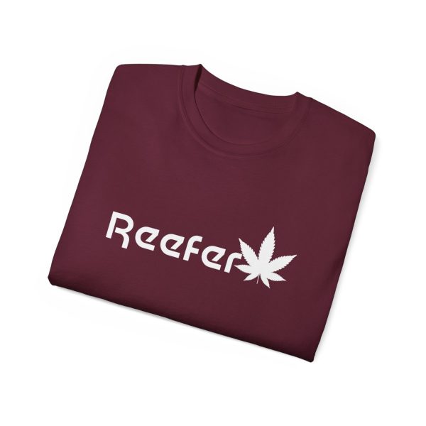 Reefer Revival - Classic Unisex Cotton Tee with Iconic Leaf Design - Image 59