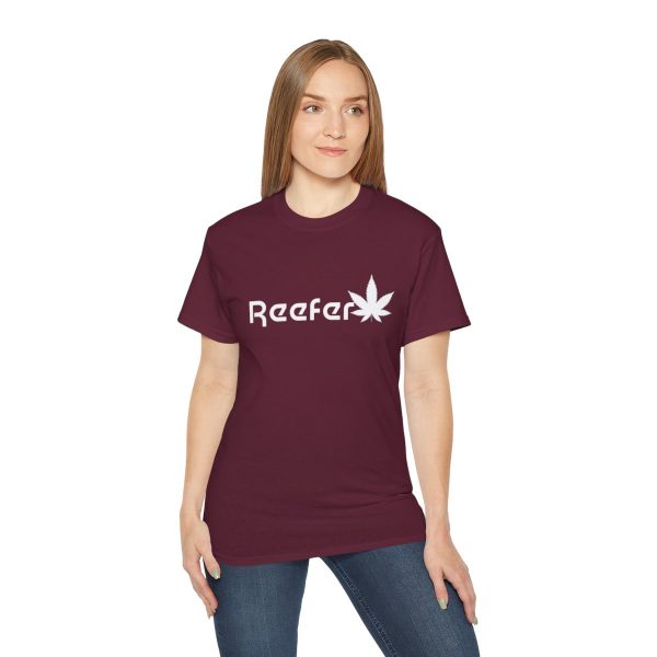 Reefer Revival - Classic Unisex Cotton Tee with Iconic Leaf Design - Image 60