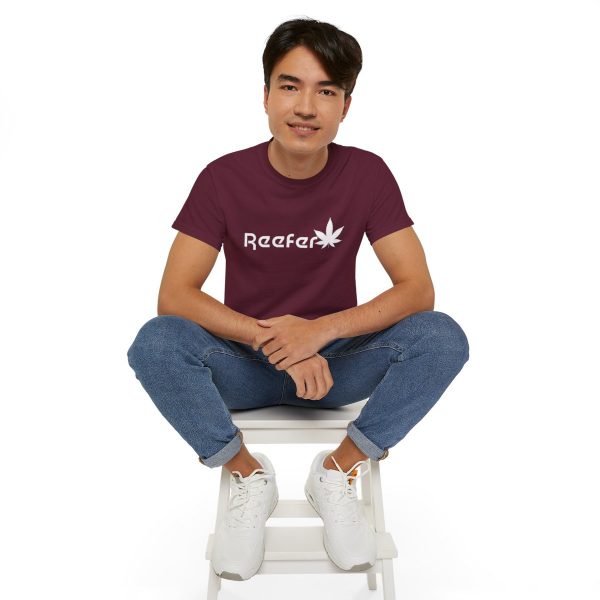 Reefer Revival - Classic Unisex Cotton Tee with Iconic Leaf Design - Image 64