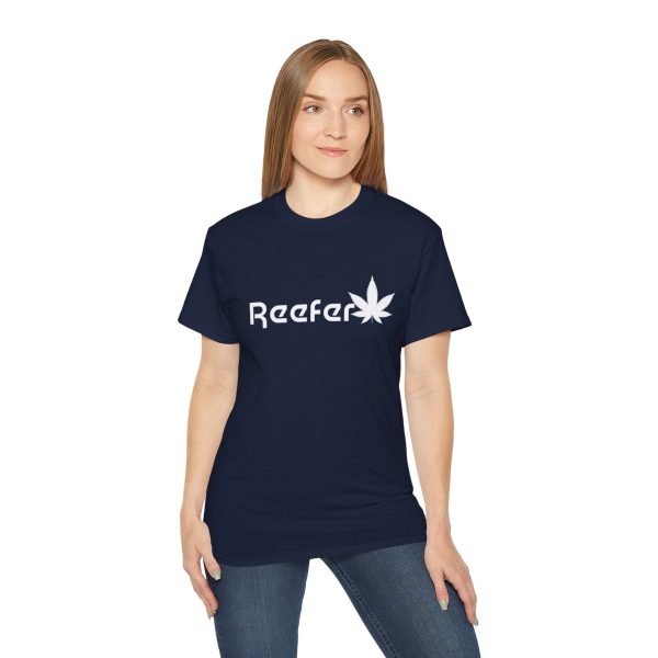 Reefer Revival - Classic Unisex Cotton Tee with Iconic Leaf Design - Image 93