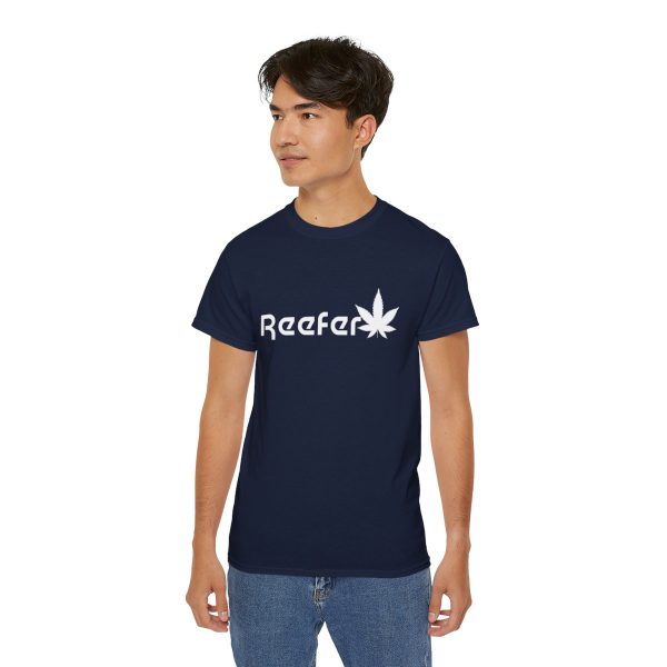 Reefer Revival - Classic Unisex Cotton Tee with Iconic Leaf Design - Image 95
