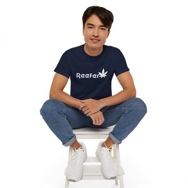 Reefer Revival - Classic Unisex Cotton Tee with Iconic Leaf Design - Image 97