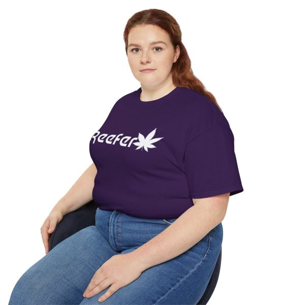 Reefer Revival - Classic Unisex Cotton Tee with Iconic Leaf Design - Image 110