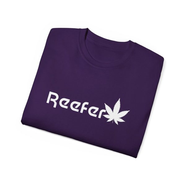 Reefer Revival - Classic Unisex Cotton Tee with Iconic Leaf Design - Image 103