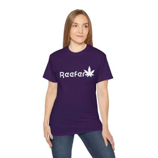 Reefer Revival - Classic Unisex Cotton Tee with Iconic Leaf Design - Image 104