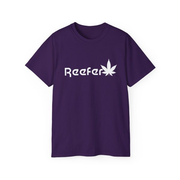 Reefer Revival - Classic Unisex Cotton Tee with Iconic Leaf Design - Image 100