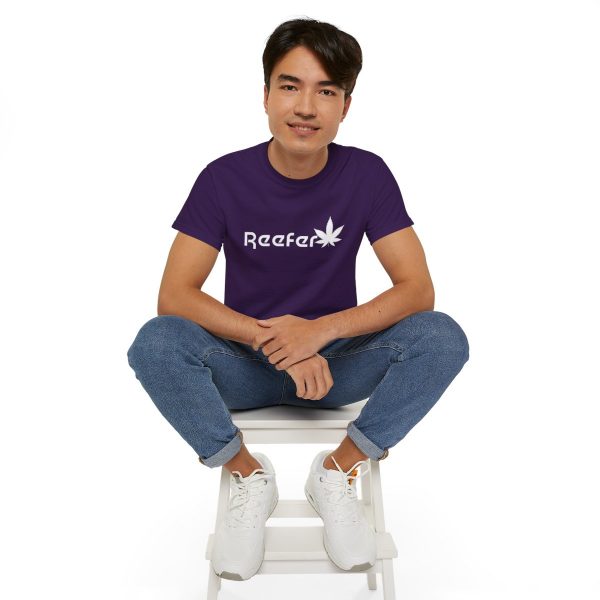 Reefer Revival - Classic Unisex Cotton Tee with Iconic Leaf Design - Image 108
