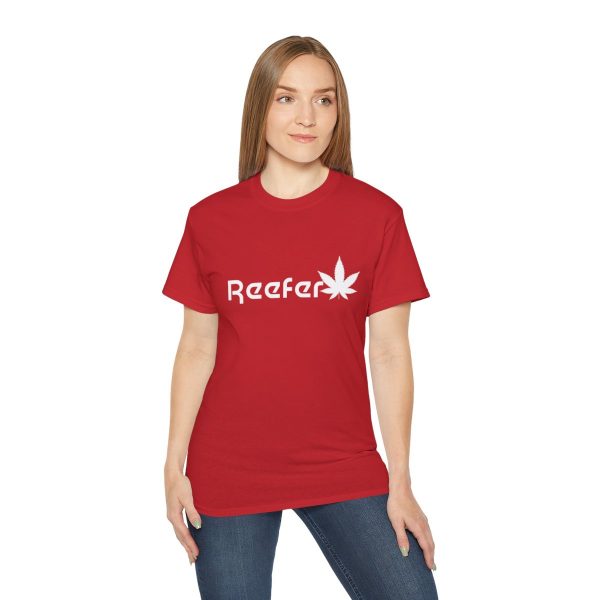 Reefer Revival - Classic Unisex Cotton Tee with Iconic Leaf Design - Image 126