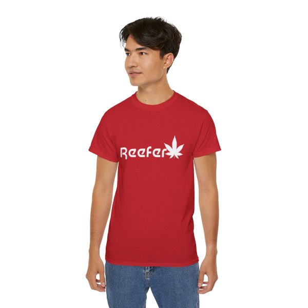 Reefer Revival - Classic Unisex Cotton Tee with Iconic Leaf Design - Image 128