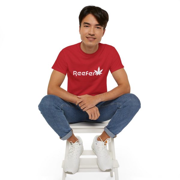 Reefer Revival - Classic Unisex Cotton Tee with Iconic Leaf Design - Image 130