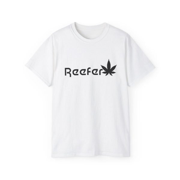 Reefer Revival - Classic Unisex Cotton Tee with Iconic Leaf Design - Image 12