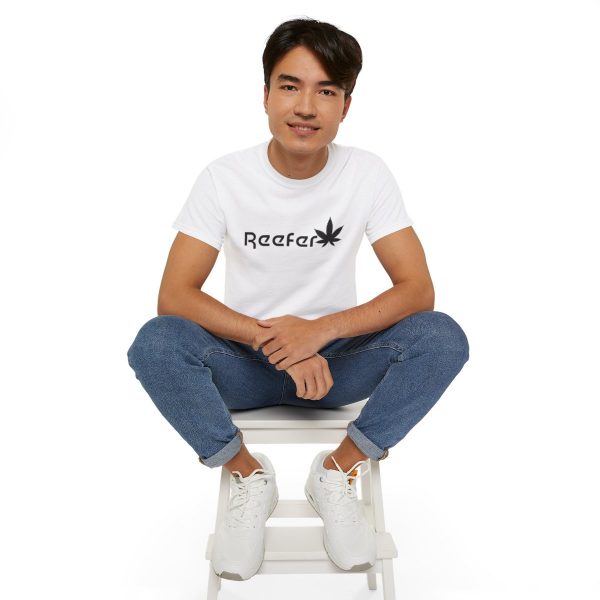 Reefer Revival - Classic Unisex Cotton Tee with Iconic Leaf Design - Image 20