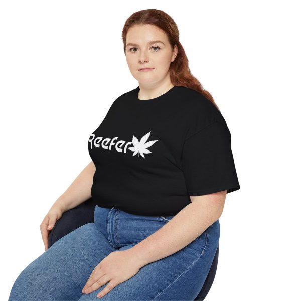 Reefer Revival - Classic Unisex Cotton Tee with Iconic Leaf Design - Image 11