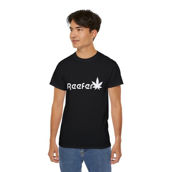 Reefer Revival - Classic Unisex Cotton Tee with Iconic Leaf Design - Image 7