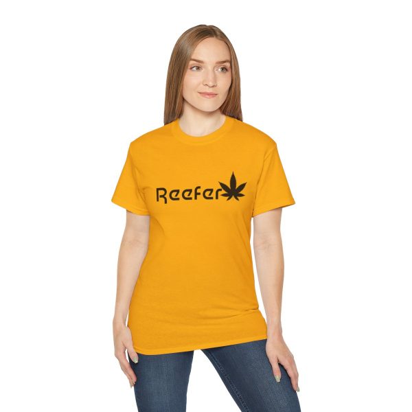 Reefer Revival - Classic Unisex Cotton Tee with Iconic Leaf Design - Image 49